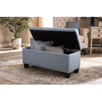 Baxton Studio WS-2005-P-Light Blue-OTTO Fera Modern and Contemporary Light Blue Fabric Upholstered Storage Ottoman